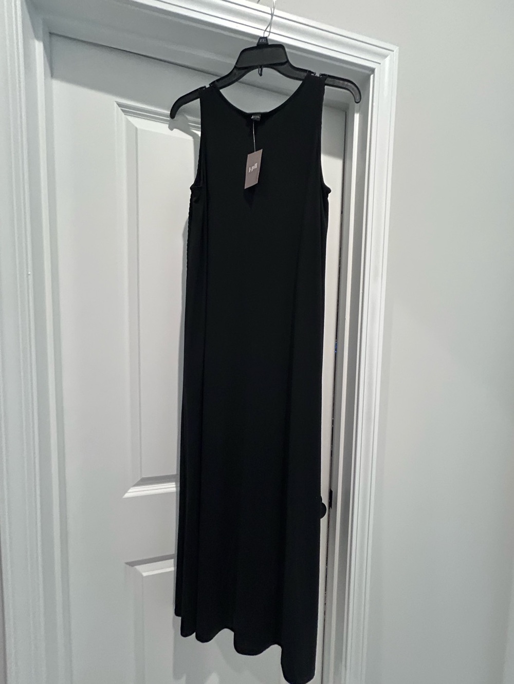NWT J. Jill Black Sleeveless Maxi Dress S